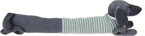 Paraspifferi per porta verde/grigio 17x76 cm Sausage Dog – Rex London