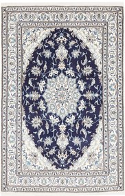 Nain Tappeto 160 x 250 Blu (Iran) Annodato A Mano