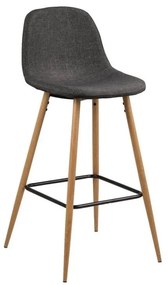 Sgabello da bar in colore grigio-naturale 101 cm Wilma - Actona