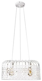Rabalux 2162 - Lampadario ALESSANDRA 2xE27/60W/230V bianco