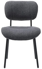 Sedia da pranzo grigio scuro Buffalo - Unique Furniture