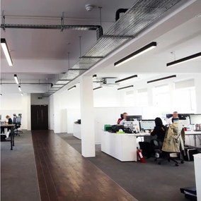 LED Lampadario su cavo LED/44W/230V 6000K 120 cm nero