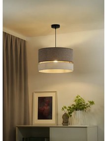 Duolla - Lampadario a sospensione con filo DOUBLE 1xE27/15W/230V diametro 40 cm marrone/grigio