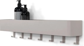 Mensola da bagno da parete grigio tortora in acciaio Multi – Spinder Design