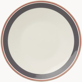 Set di 6 piatti piani in Fine Bone China Capri