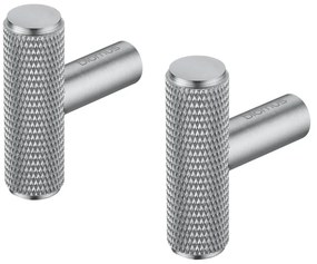 Set di ganci da parete color argento opaco in metallo 2 pz Rof – Blomus