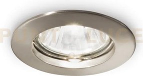 Jazz faretto da incasso nickel 1 luce attacco gu10 d.7,3cm