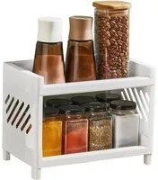 Organizer porta spezie bianco 14x24 cm