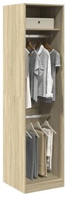 Armadio Rovere Sonoma 50x50x200 Cm İn Legno Multistrato /
