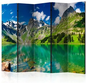 Paravento  Mountain lake II [Room Dividers]  Colore Bianco, Dimensioni e Misure 225x172