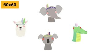 Set di quadri – Animali adorabili con piuma