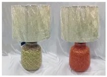 Lampada da tavolo DKD Home Decor Porcellana Beige Arancio Verde 220 V 50 W 32 x 32 x 53 cm (2 Unità)