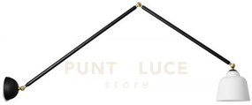 Neoretro applique da parete 1 luce grande snodabile d.17,5cm montat...