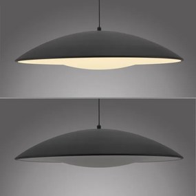 Schöner Wohnen 14607-18-LED dimmerabile lampadario a sospensione su cavo LENTE LED/23W/230V pr.50cm nero