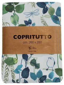 Coperta in Cotone COPRIUTTO 2 PIAZZE CM. 260x280 COTONE verde, 260x 280 cm