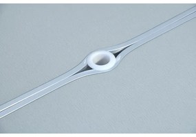 Tavolo da campeggio pieghevole con chairs bianco/cromo