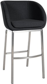 Sgabello Da Bar Rockhill Filz - Comfort E Stile İn Un Unico Prodotto / Taupe / Edelstahl
