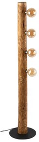 Lampada da terra Lampada da terra BT63544451 in legno in legno, H 115 cm, E27 4xMAX22W SPOT-LIGHT