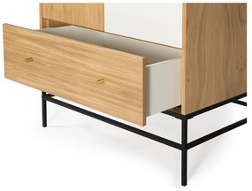 Armadio bianco in rovere 80x190 cm Flora - Woodman