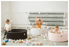 Piscina di palline beige in velluto ø 90x30 cm Montessori – Meowbaby
