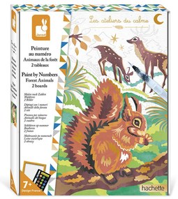 Atelier per bambini maxi - Pittura con i numeri - Animali della foresta