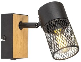 Rabalux 71151 - Faretto da parete METTA 1xE14/40W/230V quercia