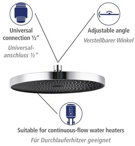 Set doccia in acciaio inox argento lucido 120 cm Soft Water - Wenko