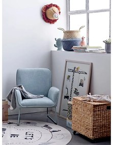 Tappeto bianco Animali, ø 130 cm - Bloomingville Mini