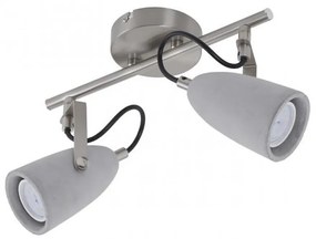 Briloner 2529-022 - Luce Spot a LED THIMBLE 2xGU10/5W/230V calcestruzzo