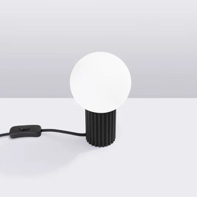 Sollux SL.1716 - Lampada da tavolo HALO 1xG9/8W/230V diametro 12 cm nero