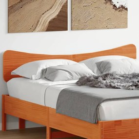 Testiera Marrone Cera 150 Cm İn Legno Massello Di Pino /