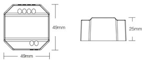 Dimmer da Pulsante Push e Telecomando TRIAC, 230Vac, 300W, RF Protocollo di Funzionamento Dimmer da Pulsante TRIAC AC RF