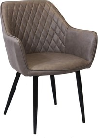 SANDY - poltrona imbottita per sala da pranzo in ecopelle