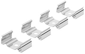Clips di Fissaggio per Profilo Incasso per Doppia Striscia (conf. 4pz)