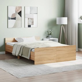 Giroletto Con Testiera E Pediera Rovere Sonoma 120x190 Cm /