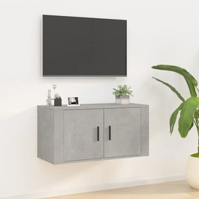 Mobile porta tv a parete grigio cemento 80x34,5x40 cm