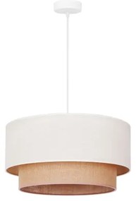 Duolla - Lampadario a sospensione con filo BOHO 1xE27/15W/230V diametro 60 cm beige/marrone