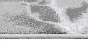 Tappeto semplice e moderno in grigio con motivo bianco Larghezza: 160 cm | Lunghezza: 230 cm