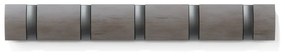 Appendiabiti da parete grigio chiaro in legno di pioppo Flip - Umbra