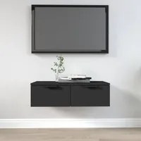 Mobile a Parete Nero 68x30x20 cm in Legno Multistratocod mxl 121322