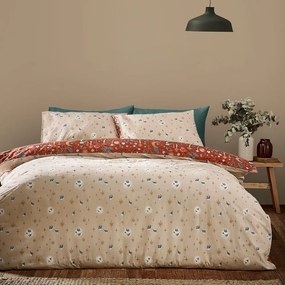 Set copripiumino e federa color mattone per letto matrimoniale e per letto esteso 230x220 cm Enchanted Twilight Animals – Catherine Lansfield