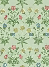 Tapete Daisy von Morris & Co. - Pale Green/ Rose