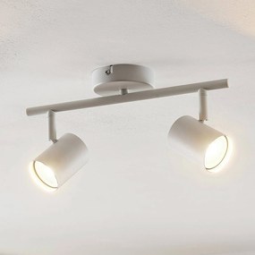 ELC Tomoki plafoniera LED, bianco, a 2 luci