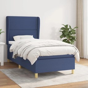 Giroletto A Molle Con Materasso Blu 80x200 Cm İntessuto /