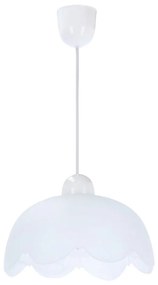 Lampada a sospensione bianca con paralume in vetro ø 25 cm Bratek - Candellux Lighting