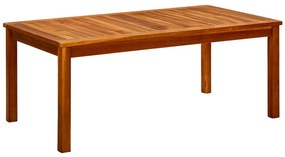 Tavolino da giardino 110x60x45 cm in legno massello di acacia