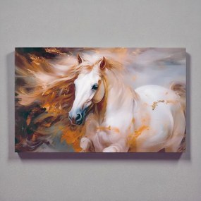 Quadro in vetro temperato 100x60 cm moderno - Cavallo di fuoco