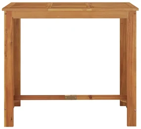 Tavolo da bar da giardino 120x60x105cm legno massello di acacia