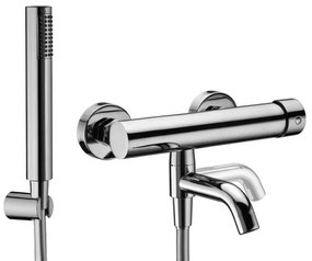 Miscelatore vasca esterno cromato con duplex e kit doccino  Gemma