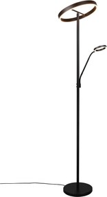 Lampada da terra a LED nera (altezza 180 cm) Willis - Trio